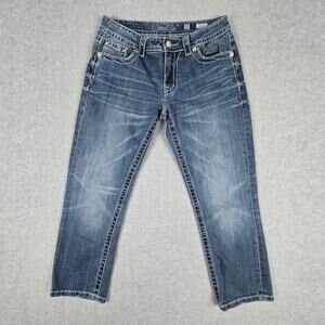 Miss Me Jeans Womens Size 25 Boyfriend Capri 30" Waist